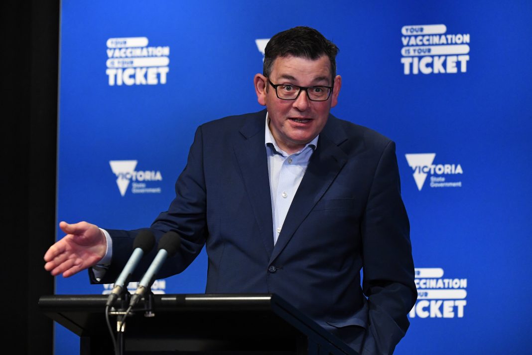 Premier Daniel Andrews fronted the cameras for 120 consecutive days during Victoria's second wave. (James Ross/AAP PHOTOS)
