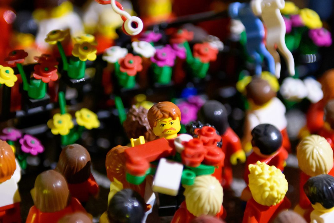A large amount of Lego has been seized from an alleged money laundering operation in Victoria. (EPA PHOTO)